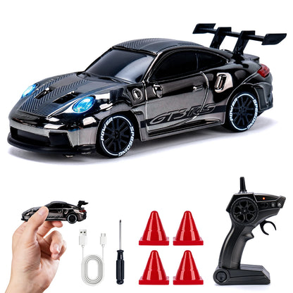 Mini Drifter 1:64 RC drift car – GT3 RS Chrome